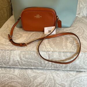 Coach Brown and Blue Crossbody Bag